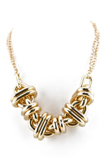 PLATED LINK CHAINED NECKLACE - Haute & Rebellious