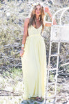 Camilla Open Back Crochet Maxi - Yellow - Haute & Rebellious