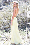 Camilla Open Back Crochet Maxi - Yellow - Haute & Rebellious