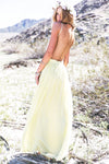 Camilla Open Back Crochet Maxi - Yellow - Haute & Rebellious