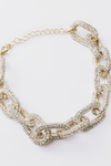 Chain Link Crystal Necklace