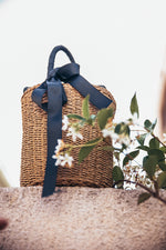 Round Straw Basket Bag2