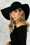 Floppy Circular Crown Wool Hat