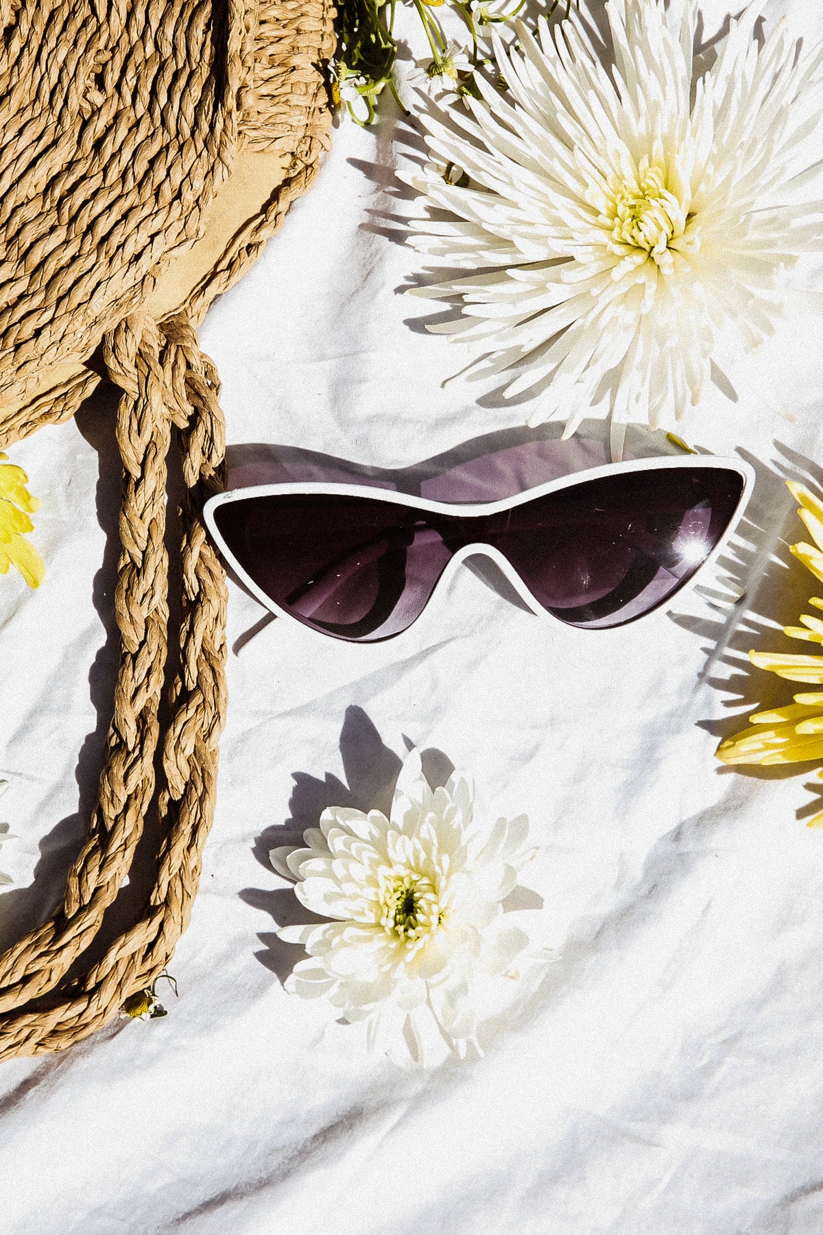 Retro Cat-Eye Sunglasses - White – Haute & Rebellious