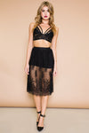 Maisoni Lace Midi Skirt - Haute & Rebellious