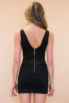 Maison Mesh Cutout Body-Con Dress - Black - Haute & Rebellious