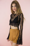 Lace Me Up Suede Shorts - Haute & Rebellious