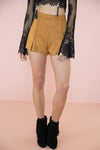 Lace Me Up Suede Shorts - Haute & Rebellious