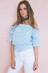 Rare Envy Ruffle Off-Shoulder Top - Haute & Rebellious