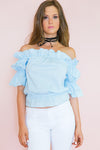 Rare Envy Ruffle Off-Shoulder Top - Haute & Rebellious