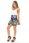 PALM TROPICAL FIT-N-FLARE SKIRT - Haute & Rebellious