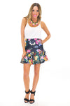 PALM TROPICAL FIT-N-FLARE SKIRT - Haute & Rebellious