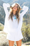 Bali Pom-Pom Slit-Back Linen Shirt - Haute & Rebellious