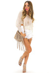 RECKFORD CROP SWEATER - Natural - Haute & Rebellious