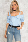 Off-Shoulder Collar Shirt - Haute & Rebellious