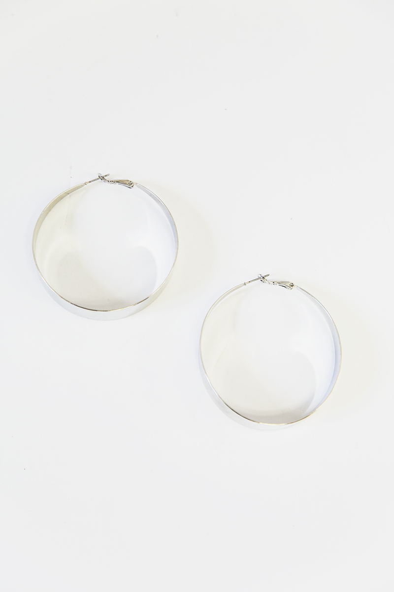 Silver Plated Hoop Earring