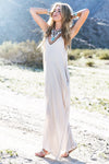 Nomad Linen Spaghetti Strap Maxi - Haute & Rebellious