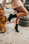 Pointy Sock Boots - Black