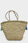 Pom-Pom Fringe Straw Beach Tote - Haute & Rebellious