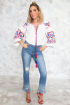 Embroidery Puff Sleeve Top - Haute & Rebellious
