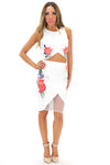 AIDA FLORAL EMBELLISHED PENCIL SKIRT - Haute & Rebellious