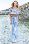 Baha Striped Crop Top - Haute & Rebellious