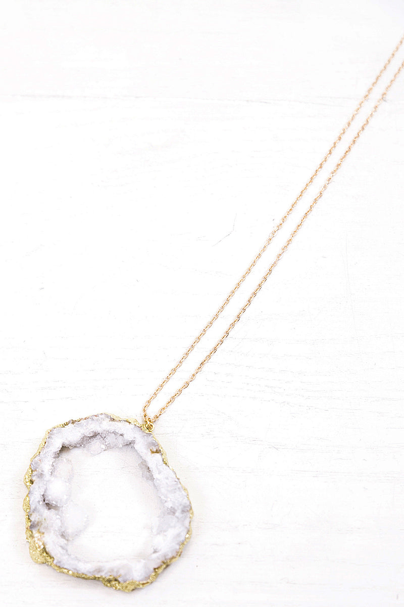 Quartz Necklace  - Gold - Haute & Rebellious