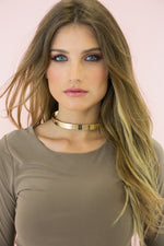 Gold Plated Choker - Haute & Rebellious