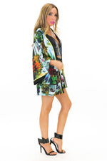 FEATHER FALLS SATIN KIMONO - Haute & Rebellious