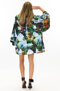 FEATHER FALLS SATIN KIMONO - Haute & Rebellious
