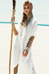 Sanah Wrap Cover Up - White - Haute & Rebellious
