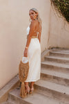 Button-Up Linen Maxi Dress