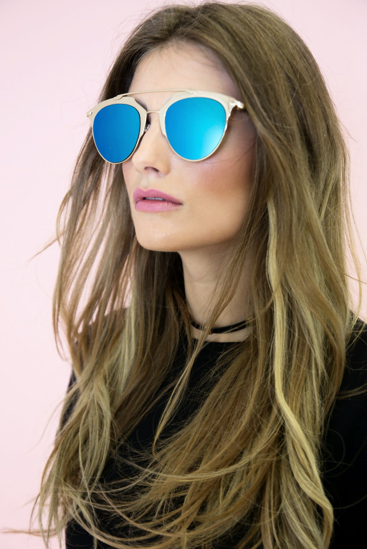 Skylar Reflective Sunglasses - SilverBlue - Haute & Rebellious