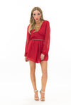 PAULINA ROMPER - Red - Haute & Rebellious