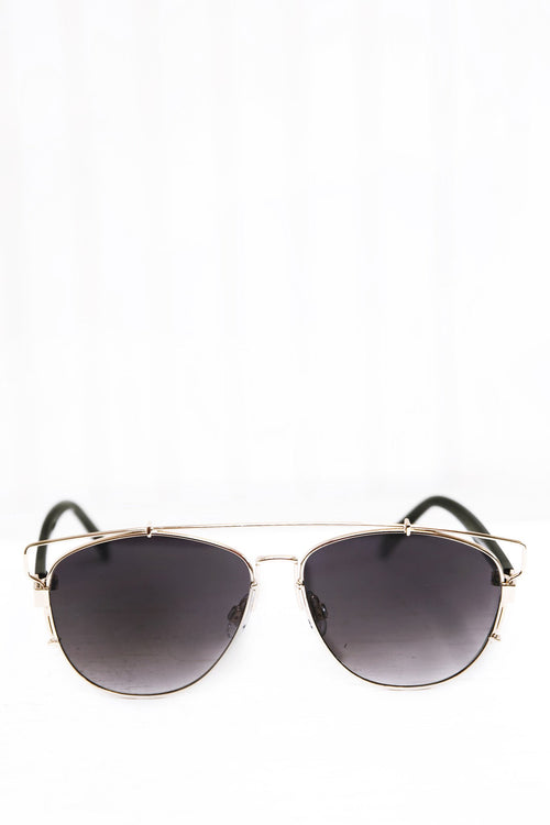 Amelia Aviator Shades - Black/Gold - Haute & Rebellious