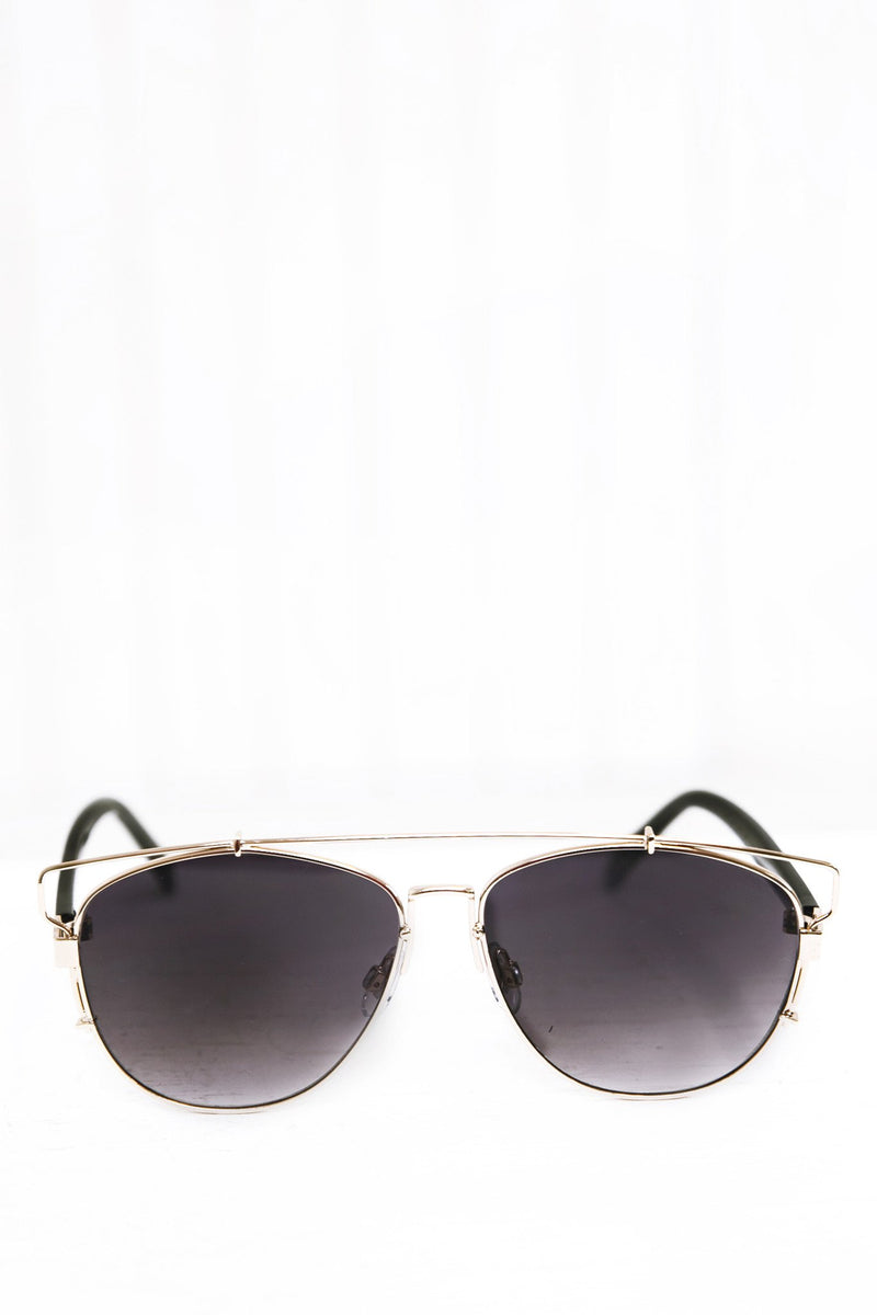 Amelia Aviator Shades - Black/Gold - Haute & Rebellious