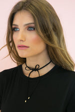 Lace Up Bow Choker - Haute & Rebellious