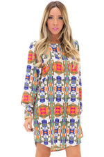 MIDORI TEXTILE PRINT SHIFT DRESS - Haute & Rebellious