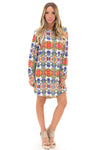 MIDORI TEXTILE PRINT SHIFT DRESS - Haute & Rebellious