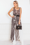 Snake Print Dress Top