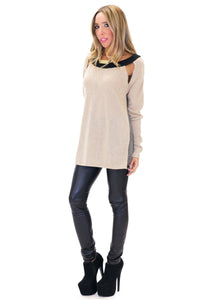 HAYWORTH CUTOUT SWEATER - Haute & Rebellious