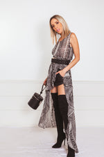 Snake Print Dress Top