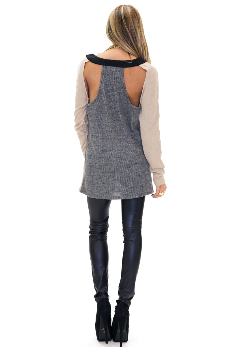 HAYWORTH CUTOUT SWEATER - Haute & Rebellious