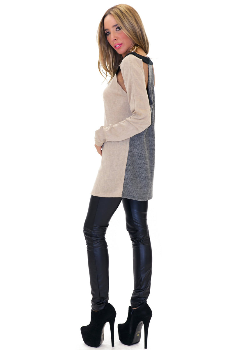 HAYWORTH CUTOUT SWEATER - Haute & Rebellious