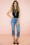 Rasi Ribbed Lace-Up Bodysuit - Haute & Rebellious
