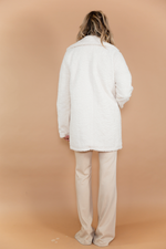 Terry Fur Coat Blazer - Beige