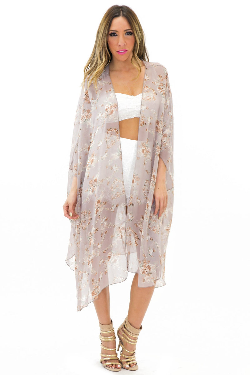 IN BLOOM CHIFFON KIMONO - Haute & Rebellious