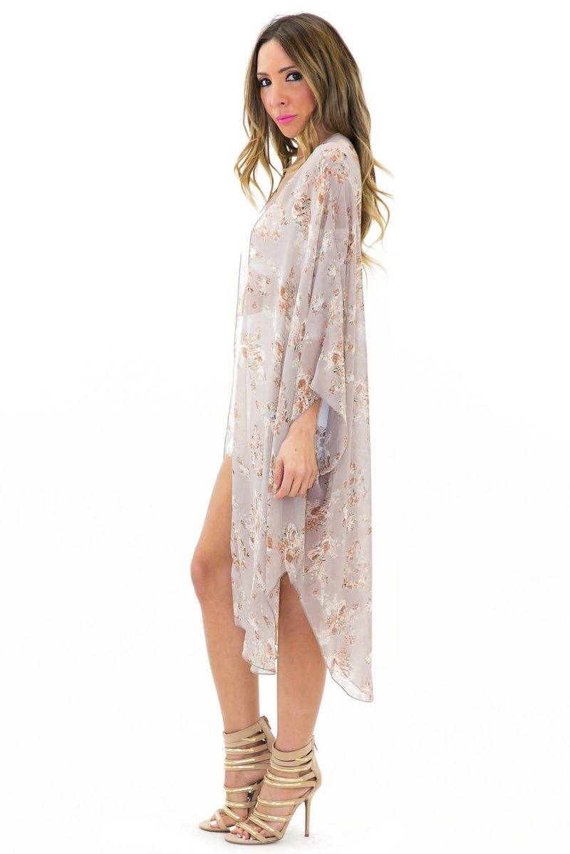 IN BLOOM CHIFFON KIMONO - Haute & Rebellious