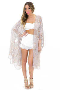 IN BLOOM CHIFFON KIMONO - Haute & Rebellious