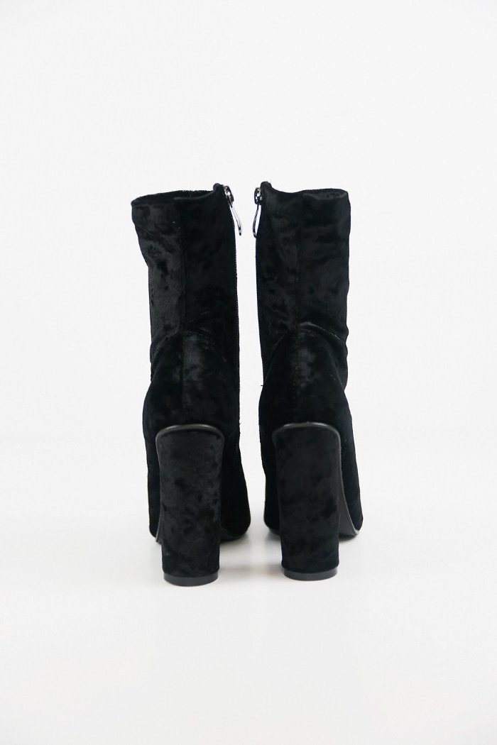 Crush It Velvet Ankle High Booties - Haute & Rebellious
